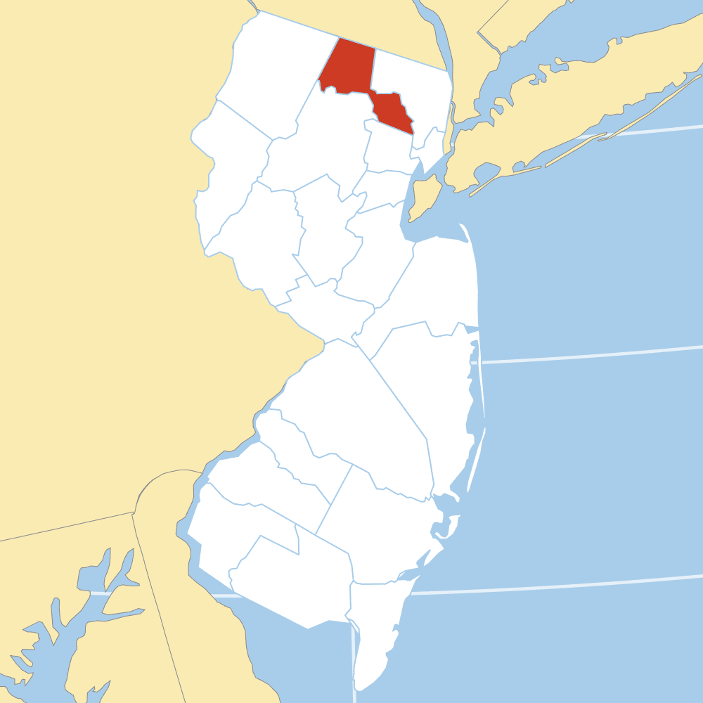 Passaic County map